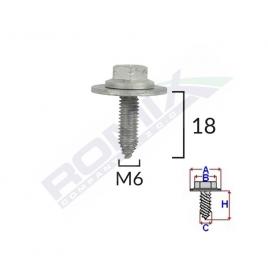 Surub fixare elemente motor pentru toyota lexus 6x18mm set 5 buc