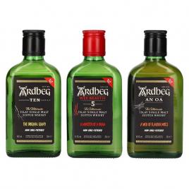 Ardbeg monsters of smoke whisky, whisky 3 x 0.2l