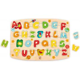 Puzzle din lemn litere hape