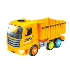 Camion cu frictiune, lumina si sunet scara 1:18