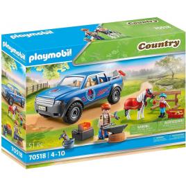 Playmobil country - masina pentru potcovire cai