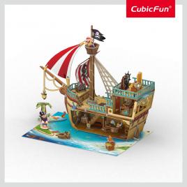 Puzzle 3d nava comorilor 157 piese cubic fun
