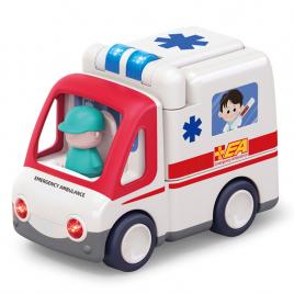 Masina de ambulanta muzicala hola toys