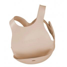 Baveta flexi bib minikoioi 100% premium silicone bubble beige