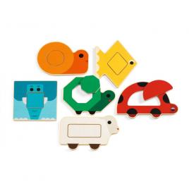 Set 6 puzzle duobasic djeco