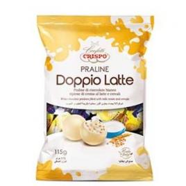 Praline de ciocolata alba cu crema de lapte si cereale crispo crid'or doppio latte 115g