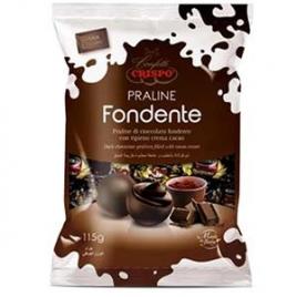 Praline de ciocolata neagra cu crema de cacao crispo crid'or fondente 115g