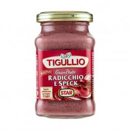 Sos pesto de cicoare rosie si speck tigullio 190g