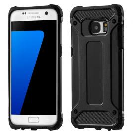 Husa hybrid armor pentru samsung galaxy s7 edge, negru