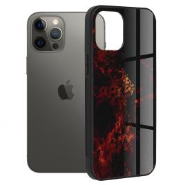 Husa iphone 12 pro max, glaze series, red nebula