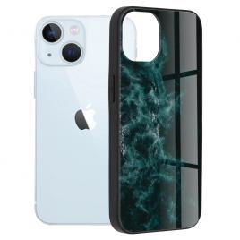 Husa iphone 13, glaze series, blue nebula