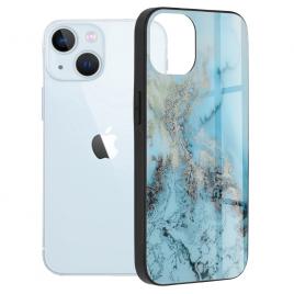 Husa iphone 13, glaze series, blue ocean