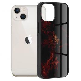 Husa iphone 13 mini, glaze series, red nebula