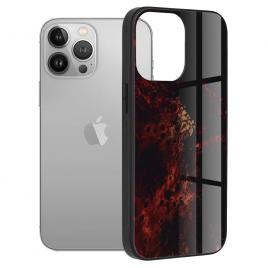 Husa iphone 13 pro, glaze series, red nebula