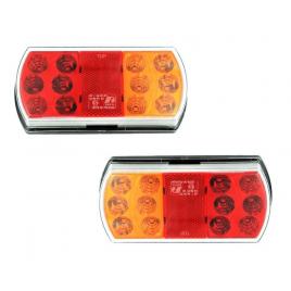 Lampa stop led smd stanga si dreapta camion duba remorca tractor 16,5x8 ® alm