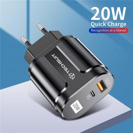 Incarcator inteligent premium wall charger, usb-a, qc 3.0 and usb - c, 20 w