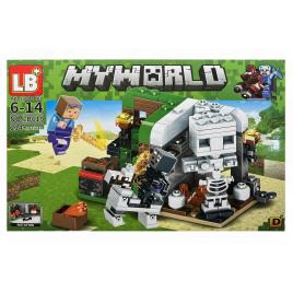 Set de constructie LB Plus, My World of Minecraft, 4 in 1, 214 D piese