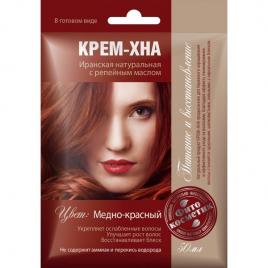 Vopsea-crema vegetala henna rosu cupru, FITO COSMETIC, 50 gr