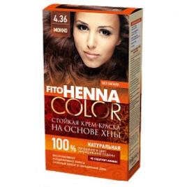 Vopsea de par permanenta fara amoniac Henna Color 4.36 MOCCA  , FITO COSMETIC, 115 ml