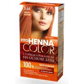 Vopsea de par permanenta fara amoniac Henna Color 5.46 Cupru Roscat  , FITO COSMETIC, 115 ml