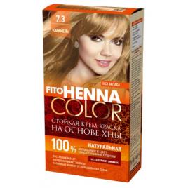 Vopsea de par permanenta fara amoniac Henna Color 7.3 Caramel, FITO COSMETIC, 115 ml
