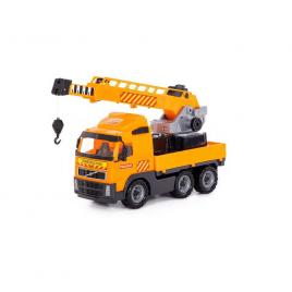 Camion cu macara - volvo powertruck 72x19x32 cm wader