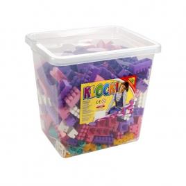 Cuburi constructii 500 piese/cutie 28 mm pentru fetite - tupiko