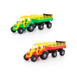 Tractor cu remorca - altay 57x17x18 cm polesie