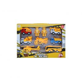 Play set constructii - vehicule + figurine