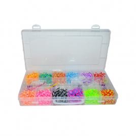 Set creativ elastice 2400 piese/cutie