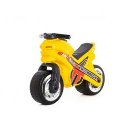 Motocicleta fara pedale mx-on galbena 70x30x493 cm polesie