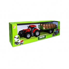 Tractor cu incarcator + remorca cu butoaie