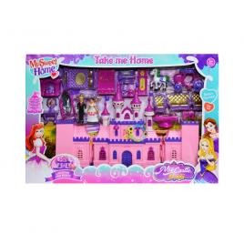 Castel muzical cu 2 figurine + accesorii