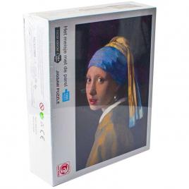 Puzzle carton fata cu cercel de perla 1000 piese
