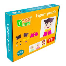 Puzzle magnetic din lemn meserii/familie