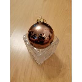 Globulet Craciun realizat din sticla, 7,8 cm
