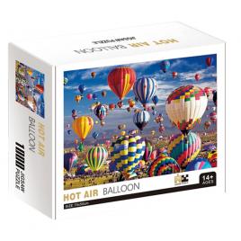 Puzzle carton in cutie baloane cu aer cald 1000 piese