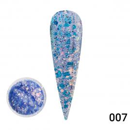 Gel color cu sclipici, Diamond Painting Glitter Gel 5 gr 07