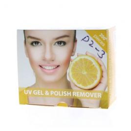 Pliculete cu soak off remover, lamiie, 200 buc