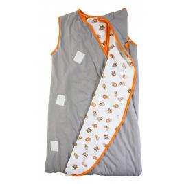 Sac de dormit multifunctional grey orange zoo animal travel 0-6 luni 2.5 tog