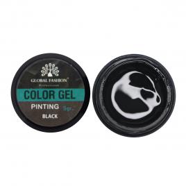 Gel color negru Global Fashion 5 gr