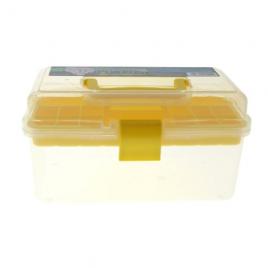 Cutie-geanta plastic, mic, yellow