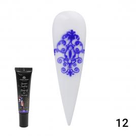 Gel vopsea pentru pictura chinezeasca si stamping cu shimmer 8 ml, Painting Stamping 12