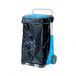 Suport pentru saci de gunoi cu roti pentru gradina, carucior transport navete max 50 kg  120 l