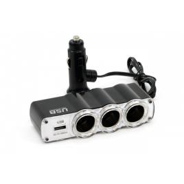 Splitter bricheta auto soc4 3+1 usb