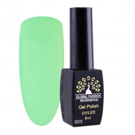 Oja semipermanenta, Global Fashion,  London, 8 ml, Verde 05