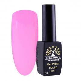 Oja semipermanenta, Global Fashion, London, 8 ml,  Roz 30