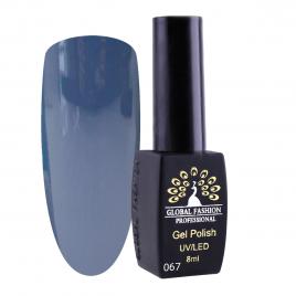 Oja semipermanenta, Global Fashion, London, 8 ml, Albastru 67