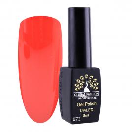 Oja semipermanenta, Global Fashion, London, 8 ml, Rosu 73