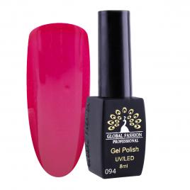 Oja semipermanenta, Global Fashion, London, 8 ml, Rosu 94